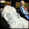 LISTENING STONE - 1995 - Granite - 40" x 60" x 44" - Collection: DeCordova Museum and Sculpture Park, Lincoln, MA